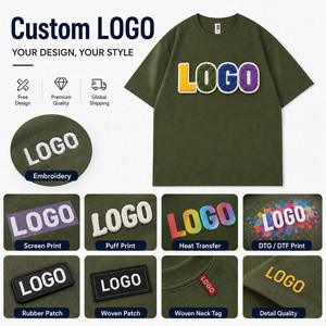 T-shirt surdimensionné 100 % coton 200 GSM OEM, logo personnalisé, streetwear premium pour homme, coupe décontractée, col rond, t-shirt uni vierge - Product Image 2