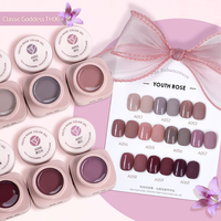 Fournitures pour ongles de la marque Youth Rose Factory, vente en gros de vernis gel UV, couleurs jaune, rose, bleu, gel à faire tremper, échantillon gratuit, kit de manucure