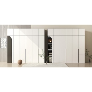 Armario <span class=keywords><strong>de</strong></span> Dormitorio Moderno <span class=keywords><strong>de</strong></span> Madera Gris con Amplios <span class=keywords><strong>Cajones</strong></span> y Puertas <span class=keywords><strong>de</strong></span> Vidrio, con Espacio para Colgar <span class=keywords><strong>Ropa</strong></span> y Exhibición - Product Image 3