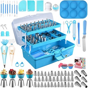 Phụ Kiện Nhà Bếp Dụng Cụ Trang Trí Bánh Dụng Cụ Bàn Xoay Đầu Phun Kem Bộ Trang Trí Bánh Dụng Cụ Làm Bánh Cây Vét Bột Silicon - Product Image 4