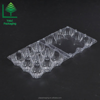 Boîte en plastique transparente jetable à prix avantageux, extra-jumbo, 9 cavités, qualité alimentaire PET, emballage blister pour le transport des œufs
