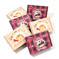 Boîte d'expédition postale en carton ondulé avec logo personnalisé imprimé, haut de gamme, portable, gaufrée, avec fermeture à languette