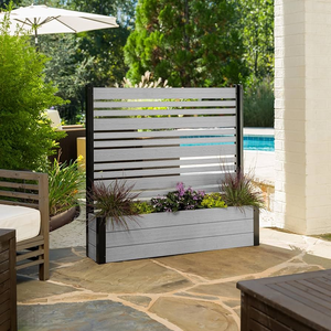 <span class=keywords><strong>Jardinière</strong></span> rectangulaire en aluminium de grande taille Taille de couleur personnalisée Grand pot de fleur extérieur - Product Image 3