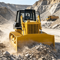Grands bulldozers à chenilles robustes, poids opérationnel 37 tonnes, moteur haute puissance, engins de terrassement