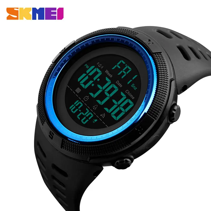 SKMEI 1251 high quality cool relojes watches custom brand sport watch LED display Electronic unisex waterproof digital watch