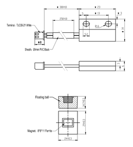 เซ็นเซอร์ตรวจจับระยะใกล้แบบแม่เหล็กชนิด Hall Effect รุ่น MR-2314 พร้อมตัวเรือนพลาสติกแบบลอยตัว ความไวสูง พร้อมตัวลอย - Product Image 4