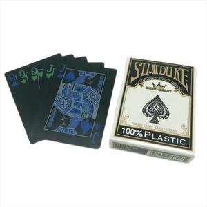 Naipes de PVC DE HISTORIA chapados en negro personalizados del fabricante de China con logotipo - Product Image 1