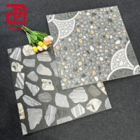 Carreau de pierre convexe concave 3D antidérapant de 600*600mm pour carrelage extérieur Carreaux antidérapants pour balcon