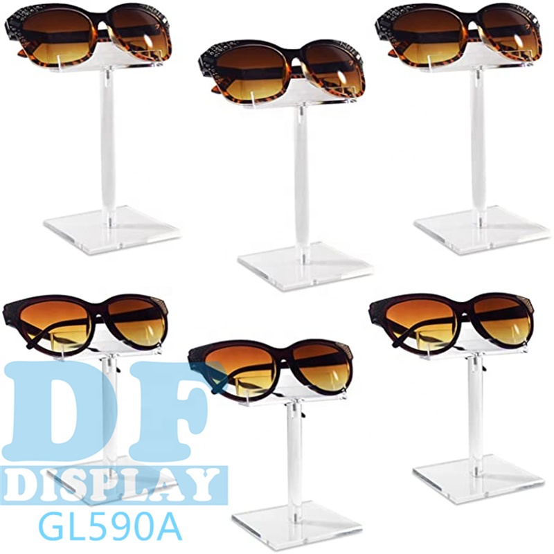 Акриловая оправа для солнцезащитных очков, Индивидуальный маленький стеллаж для солнцезащитных очков, одинарный дисплей для солнцезащитных очков, прозрачная подставка для очков