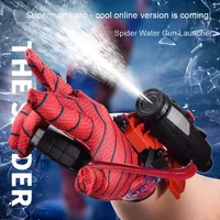 Jouets d'été Spider-Man Jeu de rôle Pistolet à eau Jeux de plage Batailles de pistolets à eau Jouets lanceurs de poignet pour enfants en plein air