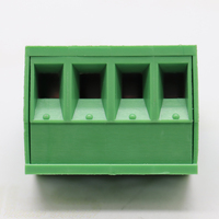 Productos calientes PCB Espaciado verde 5,08mm Enchufe de bloque de terminales Conector de terminal de ángulo recto Conector de bloques de terminales de tornillo PCB