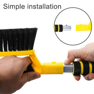 Grande <span class=keywords><strong>raclette</strong></span> grattoir et brosse pour <span class=keywords><strong>pare</strong></span>-<span class=keywords><strong>brise</strong></span> de voiture neige givre outil de déglaçage grattoir avec poignée en mousse pour voitures camions fenêtre - Product Image 5