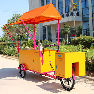 Voyage <span class=keywords><strong>Camping</strong></span> Camper Remorque Café Tricycle à vendre Voyage <span class=keywords><strong>Camping</strong></span> Camper Café Chariot Vélo Avec Évier et Réfrigérateur - Product Image 3