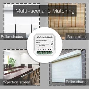 Interruptor WiFi para Cortinas, Control Remoto Inteligente para el Hogar por la Aplicación Tuya, Compatible con Google Home y Alexa, Interruptor Automático para Abrir Cortinas - Product Image 5