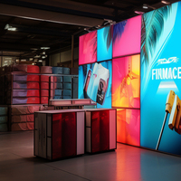 Système de stand d'exposition Portable modulaire éclairant rétro-éclairé bannière boîte à lumière stand stand
