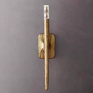 Brass <b>Wall</b> Lamp E27 Led <b>Light</b> Source <b>Wall</b> Mounted For Living Room Bedroom Study Staircase Entrance Bedside Lighting - Product Image 1