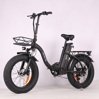 Vélo électrique pliable à gros pneus de 20 pouces en aluminium avec batterie au lithium 48V 800W pour adultes, pour la ville et la route