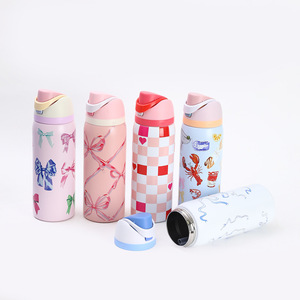 Gobelet isotherme en acier inoxydable 304 à large ouverture, portable, pour femmes, voyages en plein air, cadeau de rentrée scolaire - Product Image 2