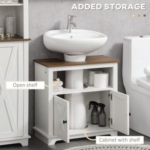 <span class=keywords><strong>Mueble</strong></span> de <span class=keywords><strong>baño</strong></span> moderno de alta calidad Fondlive, gabinete de tablero de partículas con estante debajo del <span class=keywords><strong>lavabo</strong></span>. - Product Image 4