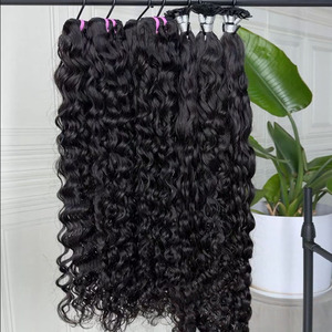 Lots de Cheveux Humains Naturels Ondulés Vietnamiens Bruts, Extensions de Cheveux Vierge Ondulés Double Drawn, Vente en Gros pour Fournisseurs de Cheveux Bruts - Product Image 1