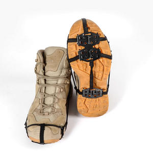 Crampons Fiery Fox à 24 dents, en plastique, antidérapants, pour bottes de randonnée hivernales, équipement d'escalade sur glace - Product Image 3