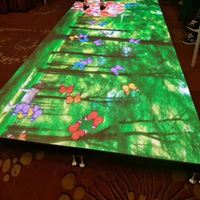 Dalles de sol LED interactives P2.976 pour intérieur, écran vidéo numérique, affichage dynamique, écran tactile, garantie 5 ans, centre commercial