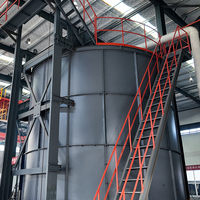 Tanque Fermentador Vertical de 90m3 para Desechos Animales, Equipo de Alta Eficiencia para la Producción de Fertilizante Orgánico para Granjas Avícolas