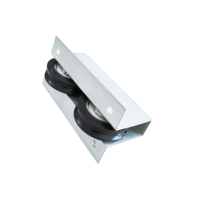 Rueda de Nylon Silenciosa para Ventana, Polea de Aleación de Zinc para Herrajes de Puertas Corredizas