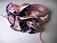 Grand sac de danse dollar en satin rose glacé bleu marine Sac à main pour mariées