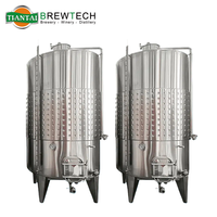 Cuve de Fermentation de Vin sous Pression en Acier Inoxydable à Double Paroi, Refroidissement par Glycol, Contrôle Automatique, 2000L 200L, pour Fermentation d'Alcool