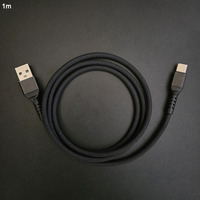 Carcasas de Aluminio Negro Mate de Doble Propósito, Cables de Carga Rápida USB a USB Tipo C