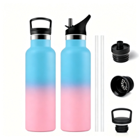 32oz 304 RVS Vacuümfles met handvat, 12-24 uur thermische isolatie, lekvrij, BPA-vrij, op maat gemaakte cola-vorm, sportfles