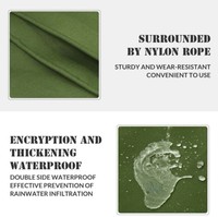 Couverture de camion de bateau respirante imperméable à l'eau robuste bâche en toile de coton lourd anti-poussière pour une protection extérieure ultime