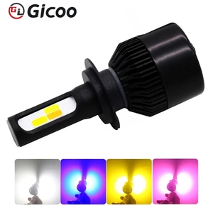 GICOO S2 4 Color <b>Led</b> <b>Headlight</b> with Flash Function H1 H3 H4 H7 H11 H13 9005 8000lm 50w High Quality with Warranty - Product Image 1