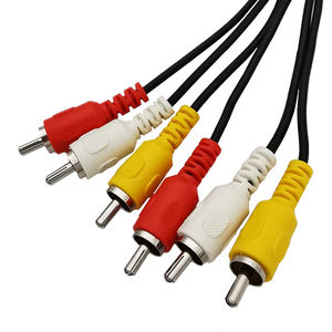 Mini DIN de alta velocidad de 9 pines a <span class=keywords><strong>6</strong></span> RCA Cable convertidor de Audio y vídeo Cable adaptador AV Universal duradero para proyector de cámara de TV - Product Image 3