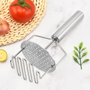 Venda quente Aço Inoxidável Bilayer Batata Masher Cozinha Gadgets Imprensa Food Fruit Potato Ricer Masher Presser