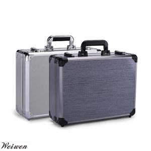 Usine directe petit boîtier en aluminium dur argent noir <span class=keywords><strong>valise</strong></span> Portable pour Instruments équipement antichoc <span class=keywords><strong>outil</strong></span> organisateur - Product Image 6