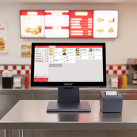 Sistema POS de Escritorio con Pantalla Táctil Todo en Uno de 15.6'' Directo de Fábrica, Caja Registradora con Sistema POS de Windows, Máquina de Pago de Pedidos para Restaurante