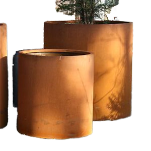 Jardinera <span class=keywords><strong>Cuadrada</strong></span> de Acero Corten Resistente, <span class=keywords><strong>Maceta</strong></span> Grande en Forma de Cubo para Jardín, Hogar, Centro Comercial, Decoración de Paisajes Urbanos - Product Image 5