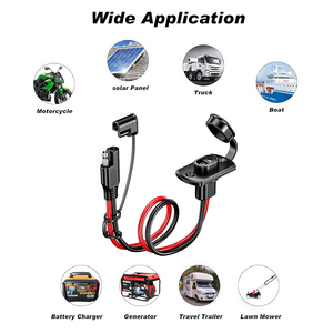 Kabel Adaptor SAE 12AWG Male Plug ke Female Socket Konektor Cepat SAE Harness - Product Image 4