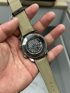 Reloj Mecánico Casual de Negocios de Alta Gama, Esfera Azul con Efecto Rayos de Sol, Correa de Cuero Marrón, Resistente al Agua, Reloj Deportivo de Lujo para Hombre - Product Image 3