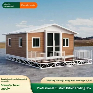 Maison conteneur préfabriquée transfrontalière à double aile extensible, maison mobile pliable complète, maison d'hôtes et d'activités de plein air - Product Image 1
