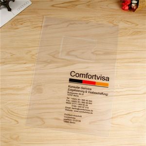 Carpeta de Archivo Transparente en Forma de L, Personalizada, de Plástico PP/PVC A4, para Suministros de Oficina, con Bolsillo Frontal - Product Image 4