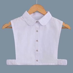 Gran oferta, Media camisa de cuello redondo para mujer en blanco y negro, cuello falso desmontable para mujer, cuello Dickey sin mangas para Decoración - Product Image 2