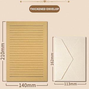 Bán buôn tùy chỉnh đồng bằng dày kraft giấy trắng tái chế Giấy Cảm ơn bạn lời mời đám cưới thẻ túi phong bì gấp - Product Image 5