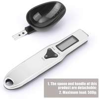 Balance de cuisine en acier inoxydable réglable de vente chaude cuisson cuillère à mesurer numérique affichage LCD balance électronique de poids des aliments
