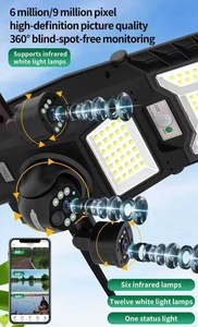 Regis V380 Pro 15MP CMOS Two-Way Audio Solar Street <strong>Light</strong> <strong>Camera</strong> 18000mAh Battery 450W IP66 Waterproof Outdoor <strong>Security</strong> 4G WiFi - Product Image 4