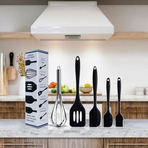 High Temperature Resistant Silicone Baking 5 Piece Spatula Oil Brush Whisk Food Grade Baking Tools Set - Product Image 2