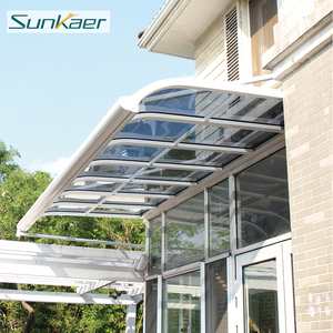 Livraison rapide UV bloqué balcon housse <span class=keywords><strong>de</strong></span> pluie <span class=keywords><strong>toit</strong></span> polycarbonate polycarbonate pluie hangar auvent porte d'entrée auvent - Product Image 2