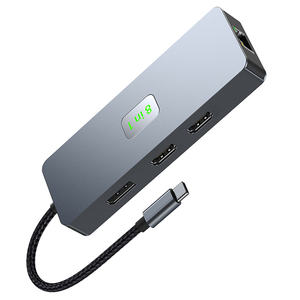 Estación de acoplamiento <span class=keywords><strong>Hub</strong></span> para <span class=keywords><strong>MacBook</strong></span> <span class=keywords><strong>Air</strong></span>/Pro, iPad M1/<span class=keywords><strong>M2</strong></span>, HDTV 4K, DP, 100W PD, SD/TF, RJ45, 1/2/1/2 - Product Image 5